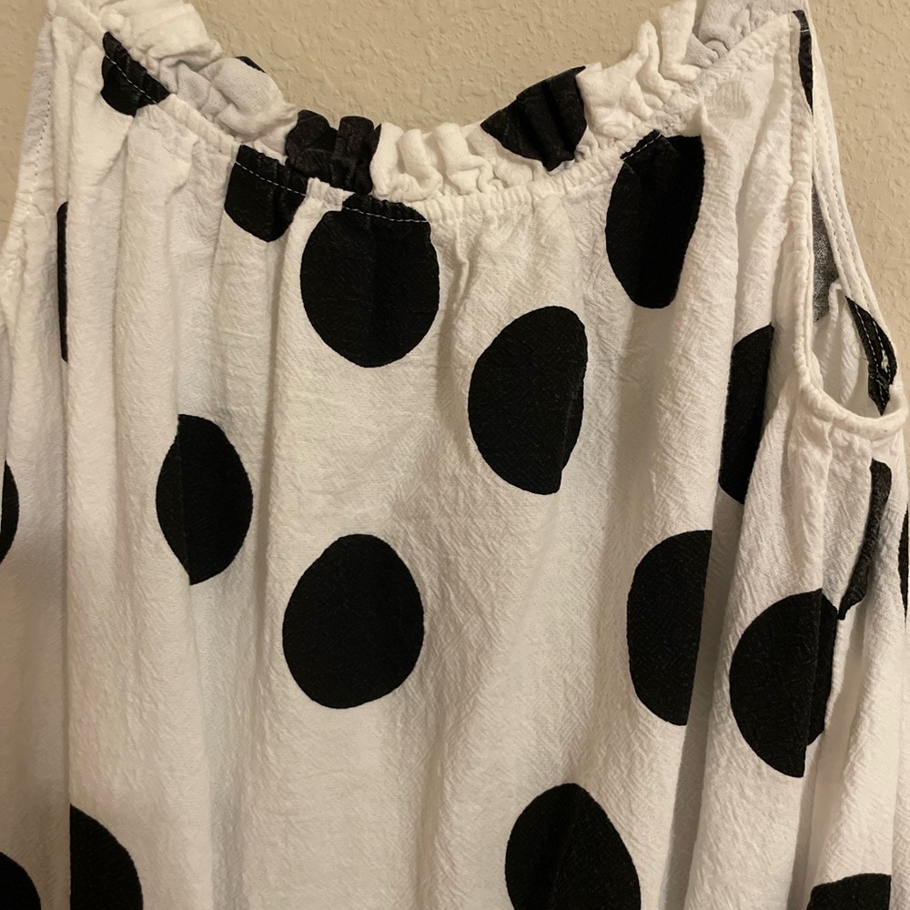 Tabitha Brown X Target Polka Dot Cotton Dress Size Small - Picture 4 of 6